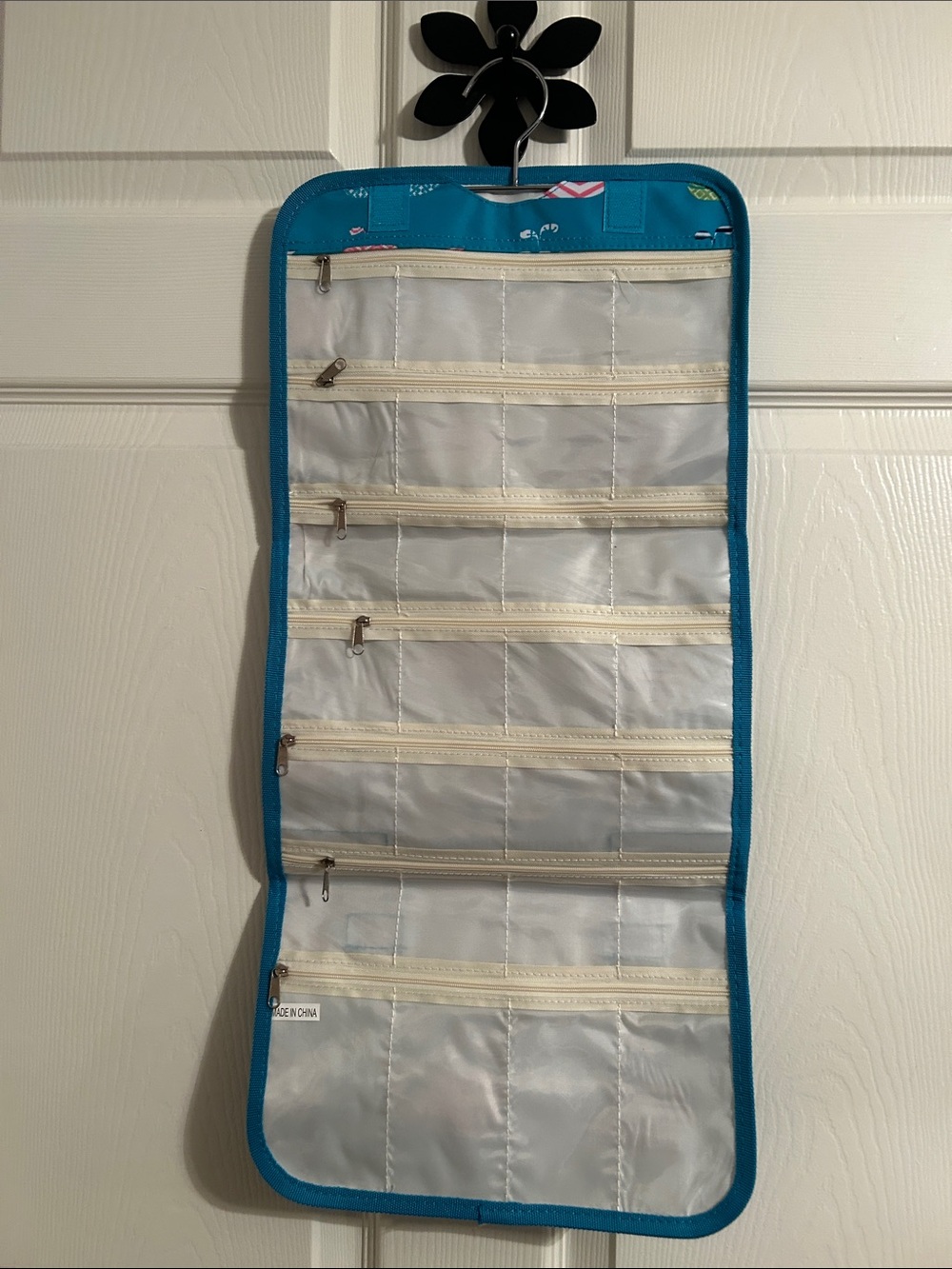 NEW Hanging Jewelry & Accessory Organizer - Teal